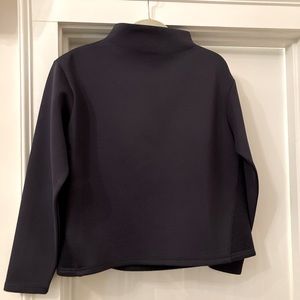 Aday like a boss navy blue pullover sweatshirt, women’s XS, recycled fabric, EUC